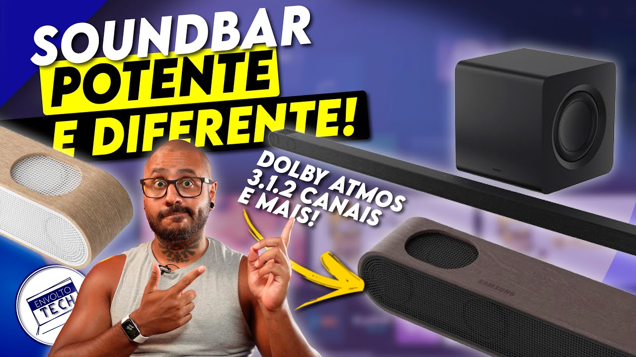 Soundbar Samsung S800B! Pequena POTENTE e cheia de TECNOLOGIA!