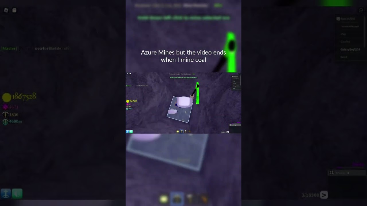 Azure Mines but the video ends when I mine coal