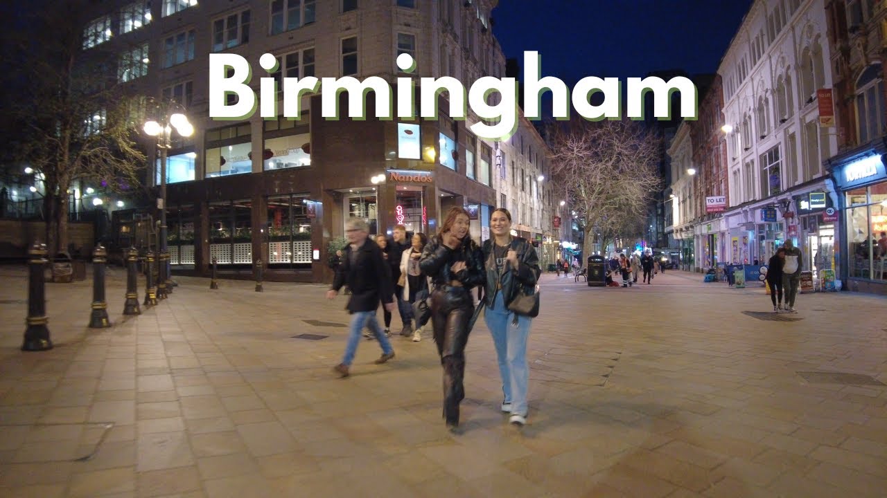 Birmingham City Centre Evening walk | Colmore Row | Victoria Square | New Street | Town and City