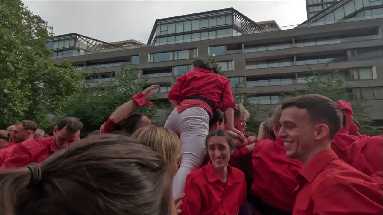 Castellers of London 10th Anniversary in Potters Field Park, near Tower Bridge, 20th September 2025