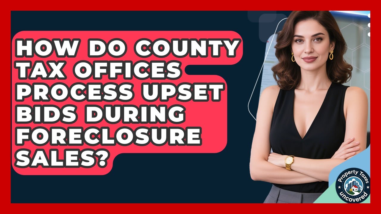 How Do County Tax Offices Process Upset Bids During Foreclosure Sales?