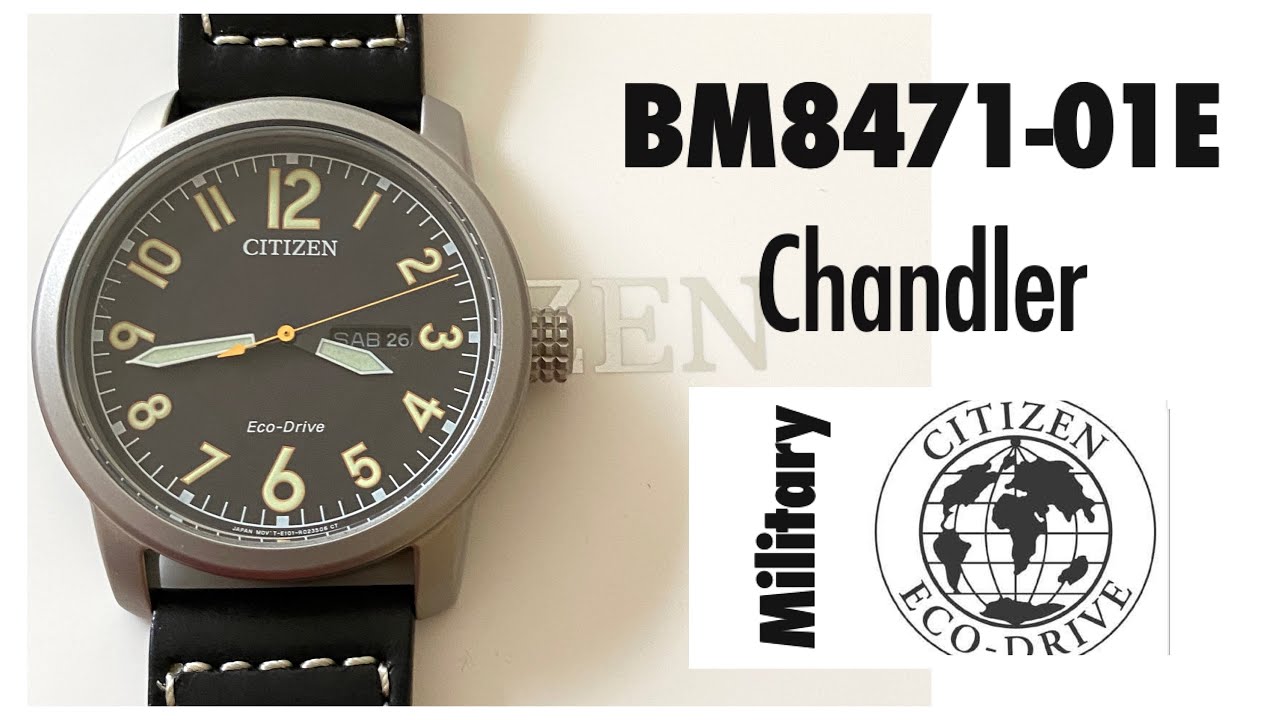 Citizen Chandler reloj Militar Eco-Drive  BM8471-E01