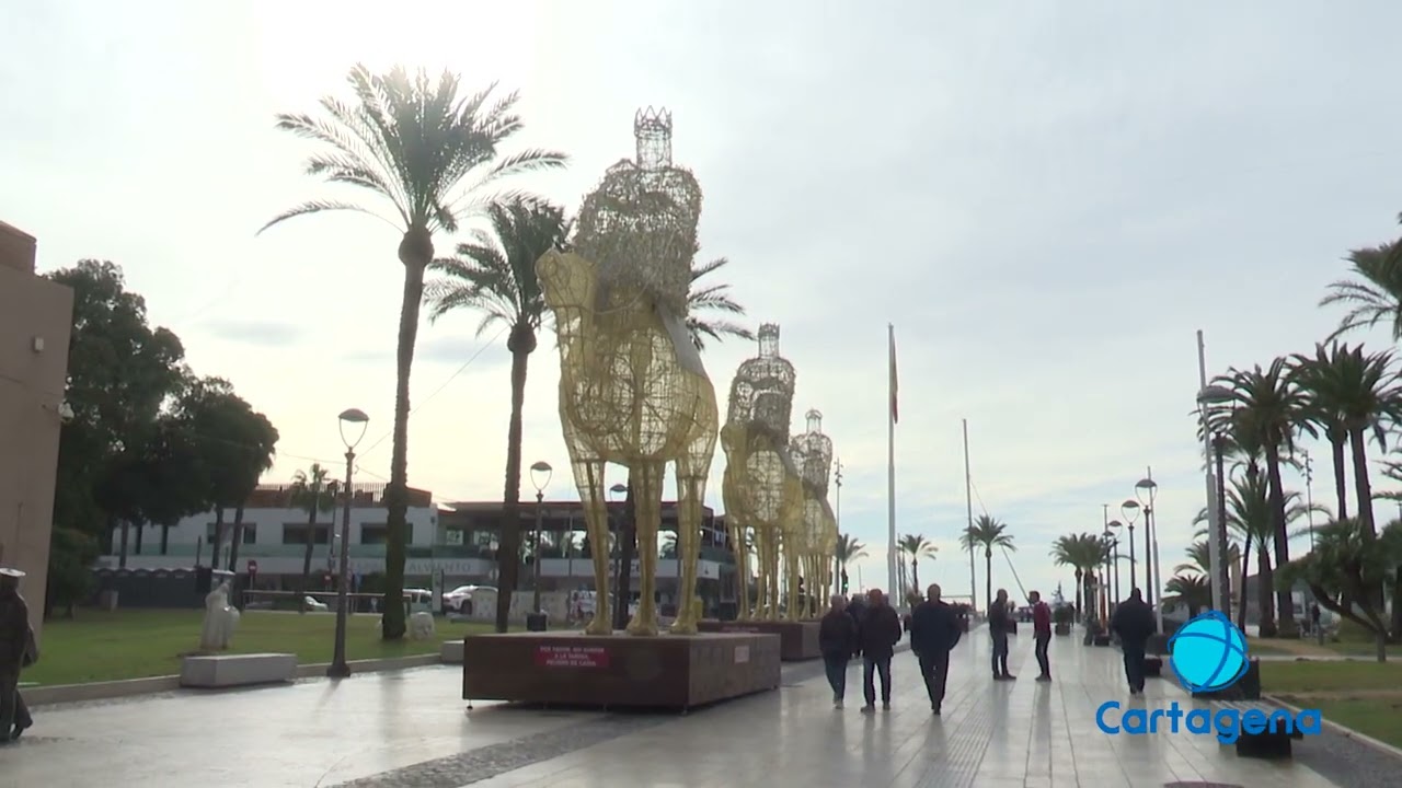 Cartagena enciende la Navidad con un espectáculo que llenará de luz el cielo