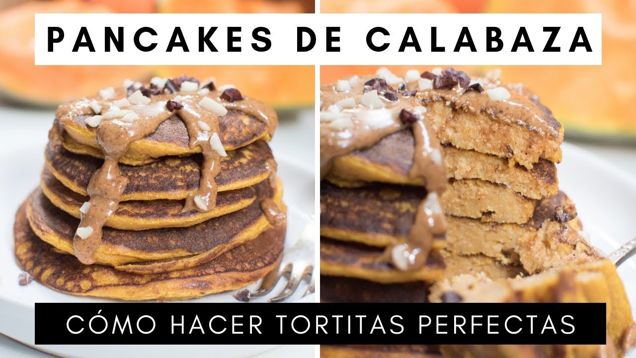 Cómo Hacer TORTITAS PERFECTAS + Receta de PANCAKES de CALABAZA y AVENA 🎃