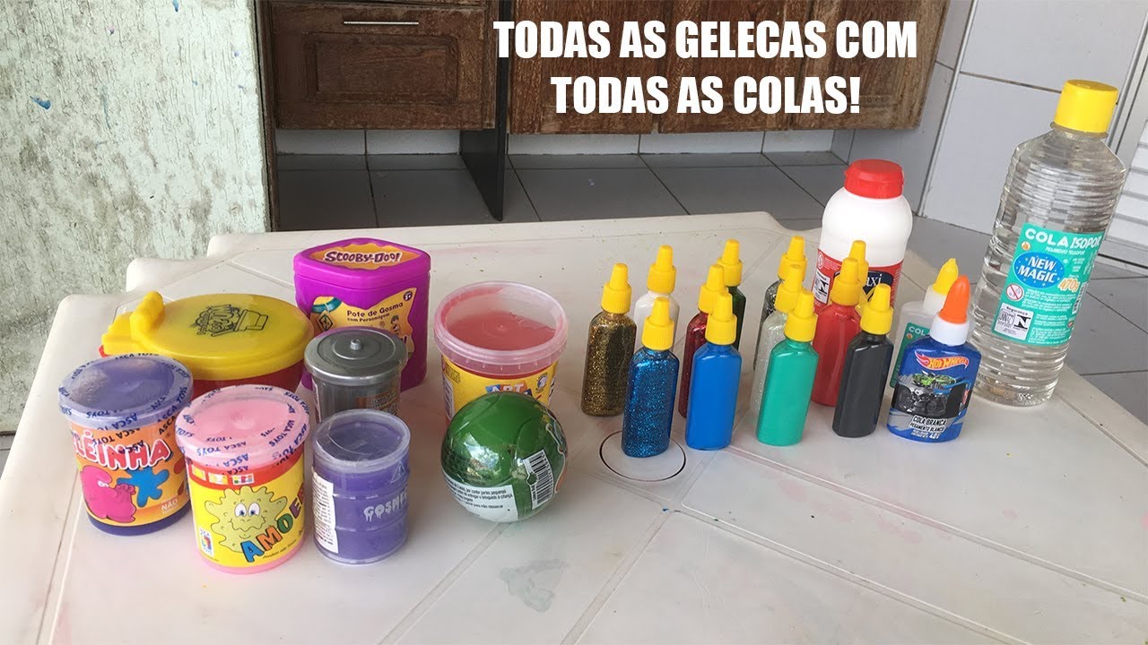 MISTUREI TODAS AS GELECAS DA LOJA DE BRINQUEDOS COM TODAS AS COLAS DO MERCADO. OLHA O QUE VIROU!