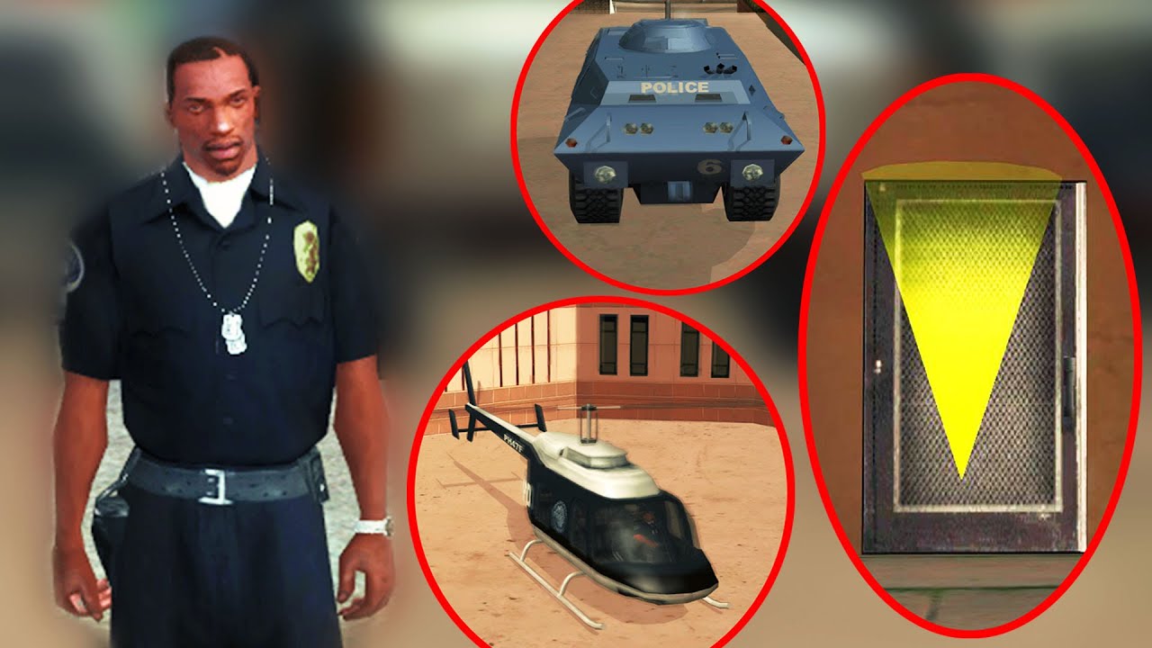 ALL Secret Police Station Locations in GTA San Andreas | Police Uniform, SWAT, Police Helicopter