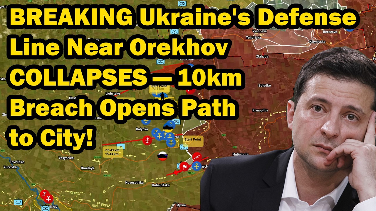 BREAKING Ukraine's Defense Line Near Orekhov COLLAPSES — 10km Breach Opens Path to City!