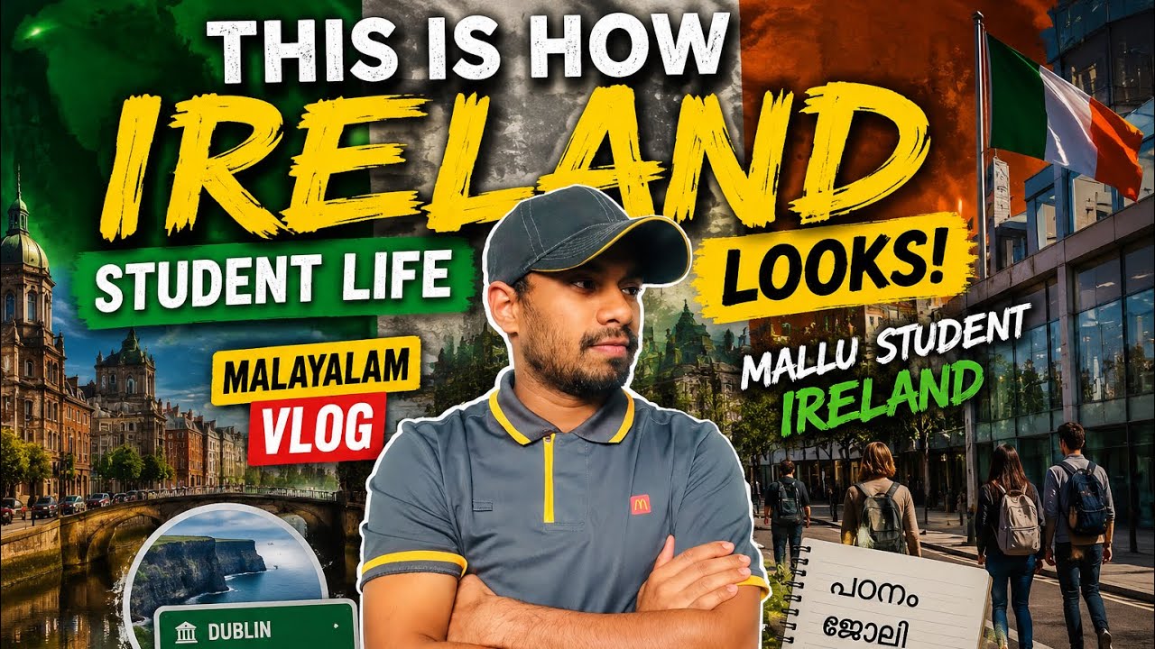 🇮🇪 ഇതാണ് അയർലണ്ടിലെ സ്റ്റുഡന്റ് ലൈഫ് | Reality of Student Life in Ireland | Mallu Vlog