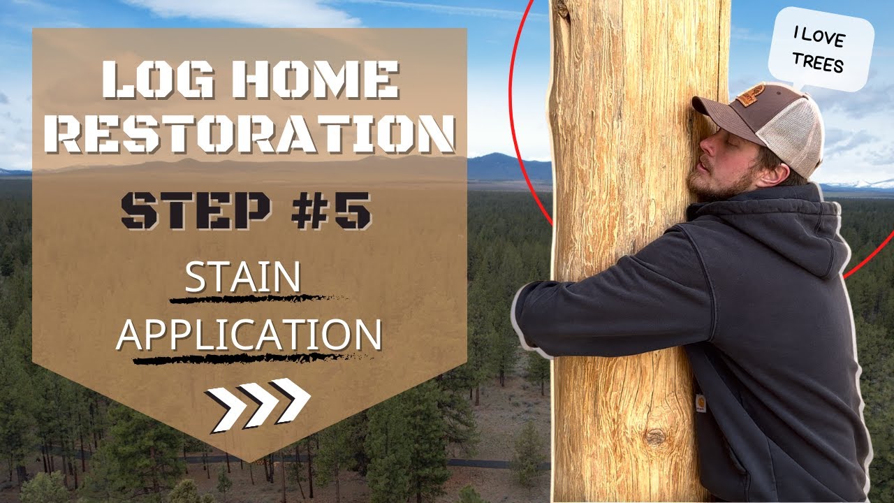 STAINING an EPIC $2,768,200 LOG HOME (Log Home Restoration - Step 5)