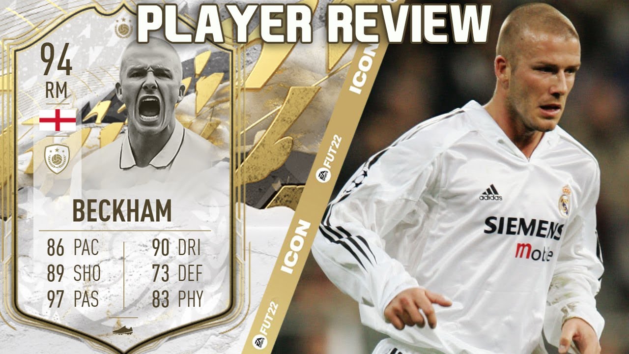 INSANE STAT BOOST! ⭐ 94 ICON MOMENTS BECKHAM PLAYER REVIEW! FIFA 22 ULTIMATE TEAM