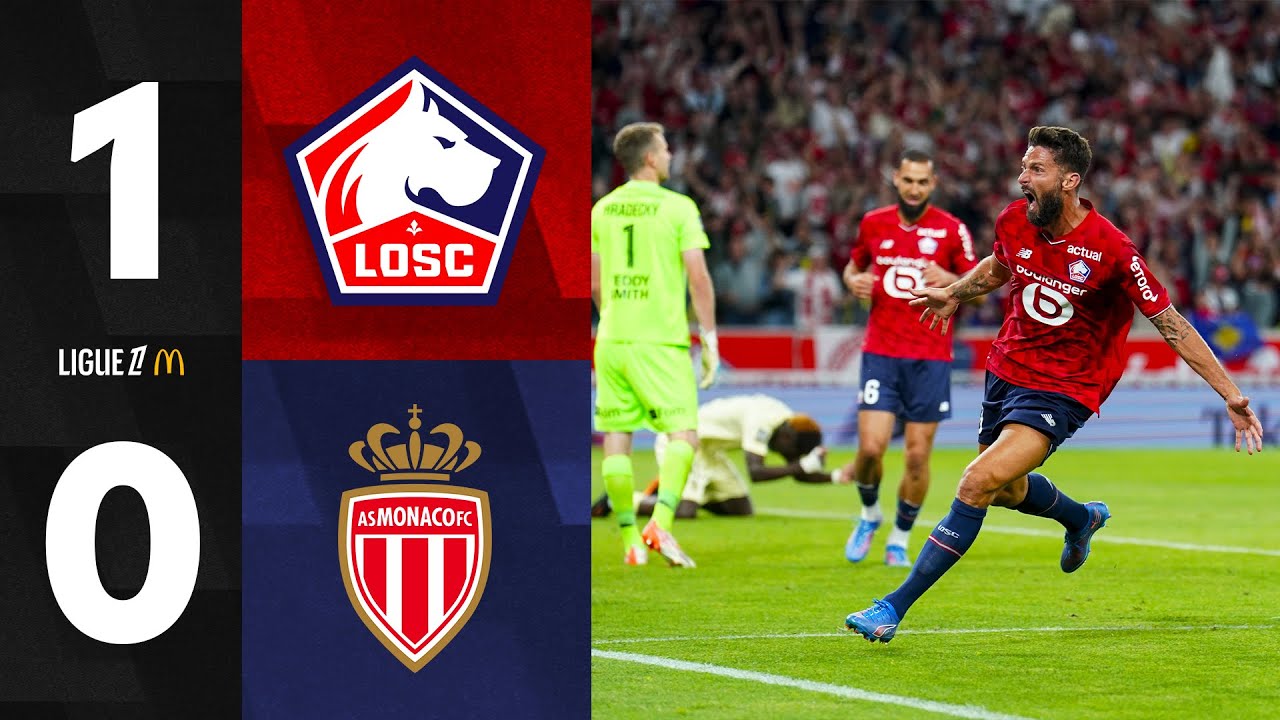 Highlights 25-26 I Olivier Giroud d&eacute;livre le LOSC contre Monaco (1-0) 😍💥