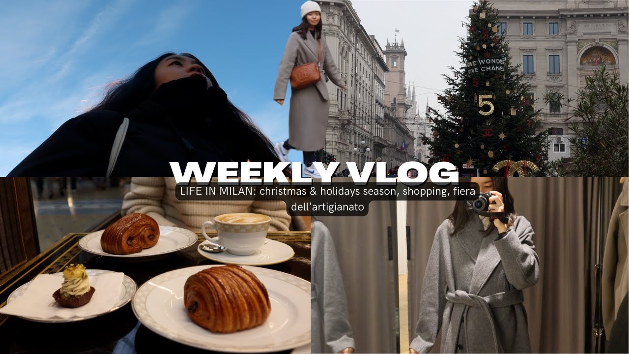 December vlog: christmas & holiday season, fiera dell'artigianato, shopping and winter in Milan
