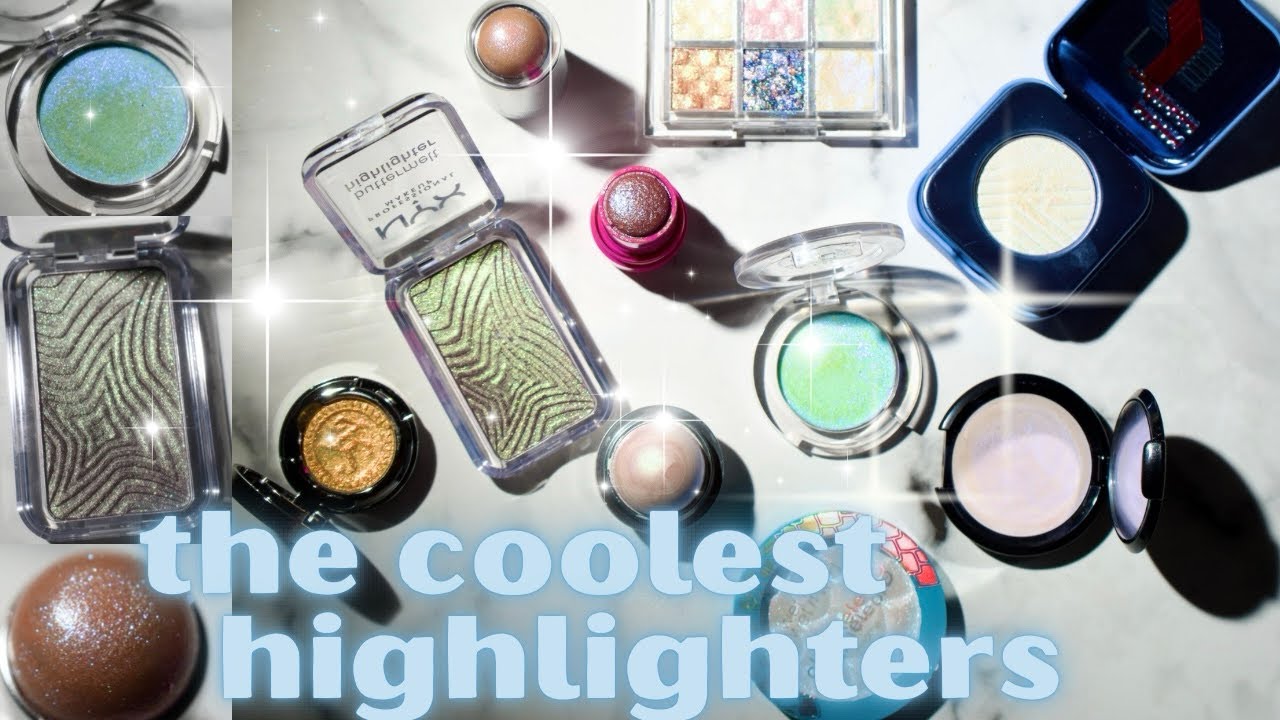 Swatching and trying on the coolest/most unique new highlighters of 2025