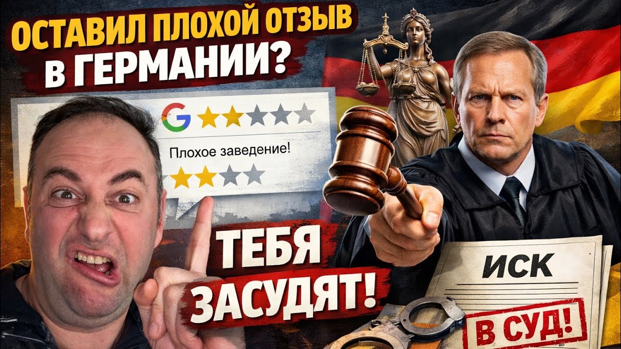Как тебя засудят на 10 000 &euro; за плохой отзыв через Google. ￼