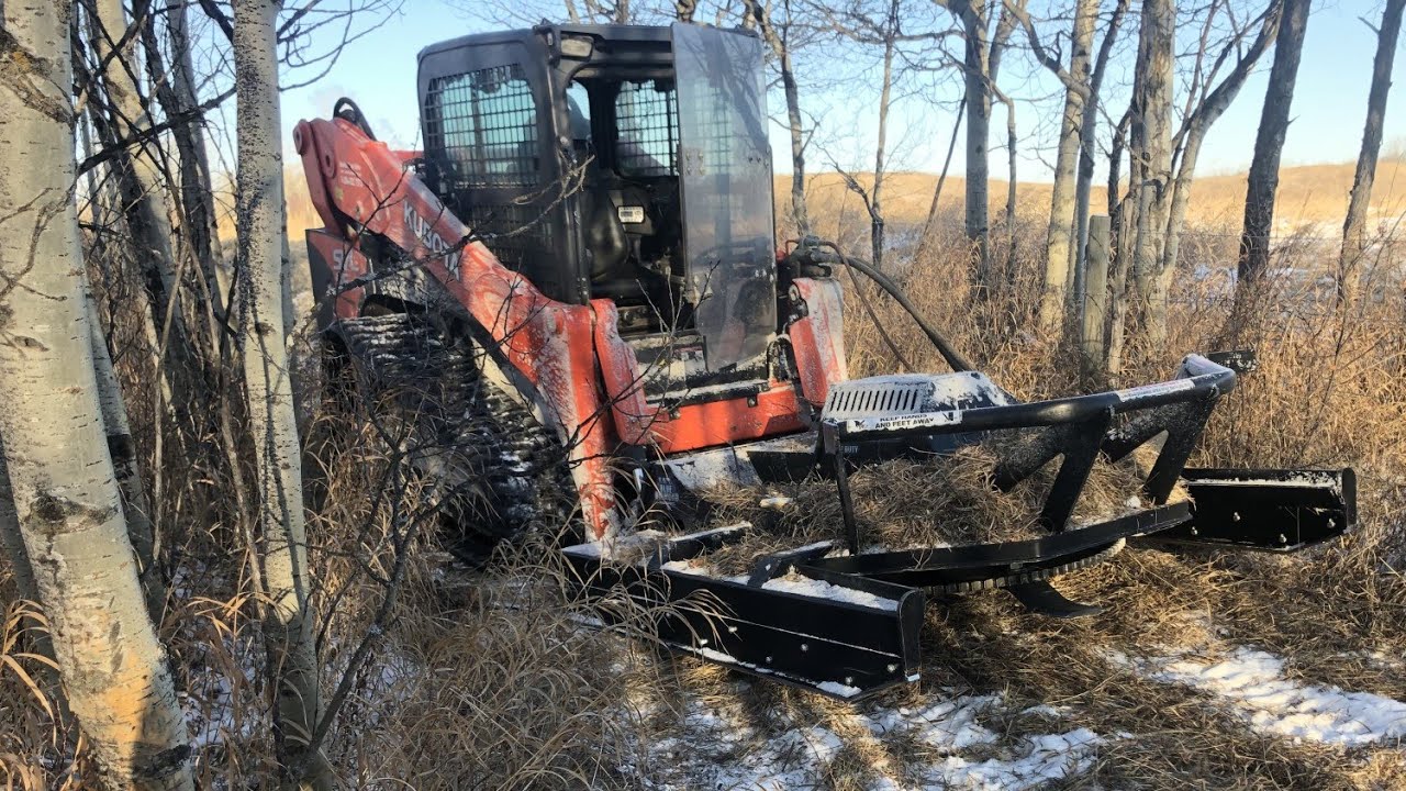 Blue Diamond Severe Duty Brush Cutter for Skid Steer demo by Swift Fox Industries, Part 2.