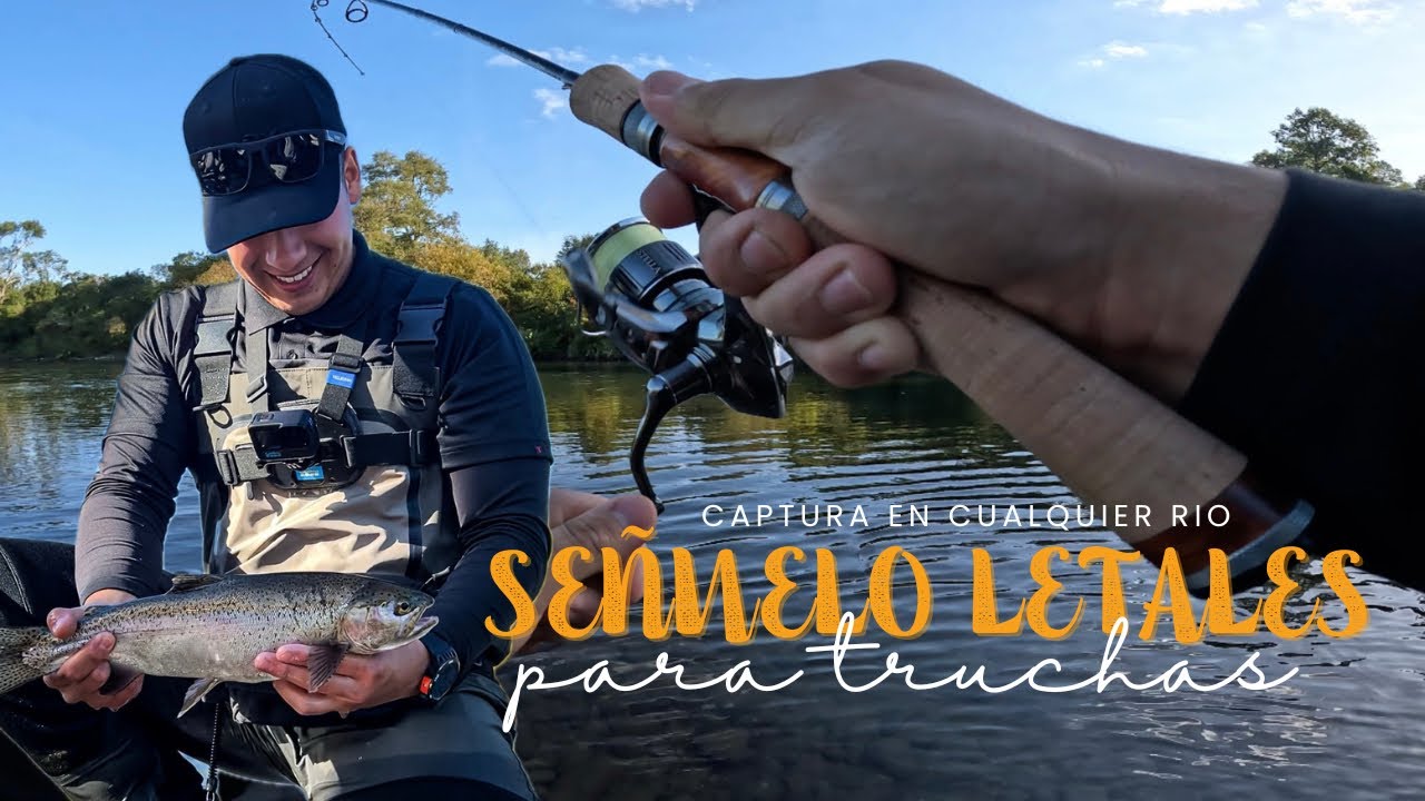 CON ESTOS SEÑUELOS PESCARAS EN CUALQUIER RIO - PESCA DE TRUCHAS ENERGETICAS #fishing #fyp #foryou