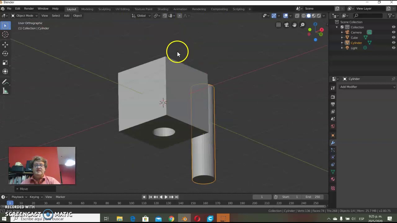 Blender: Unidades de medida y agujereado de objetos.