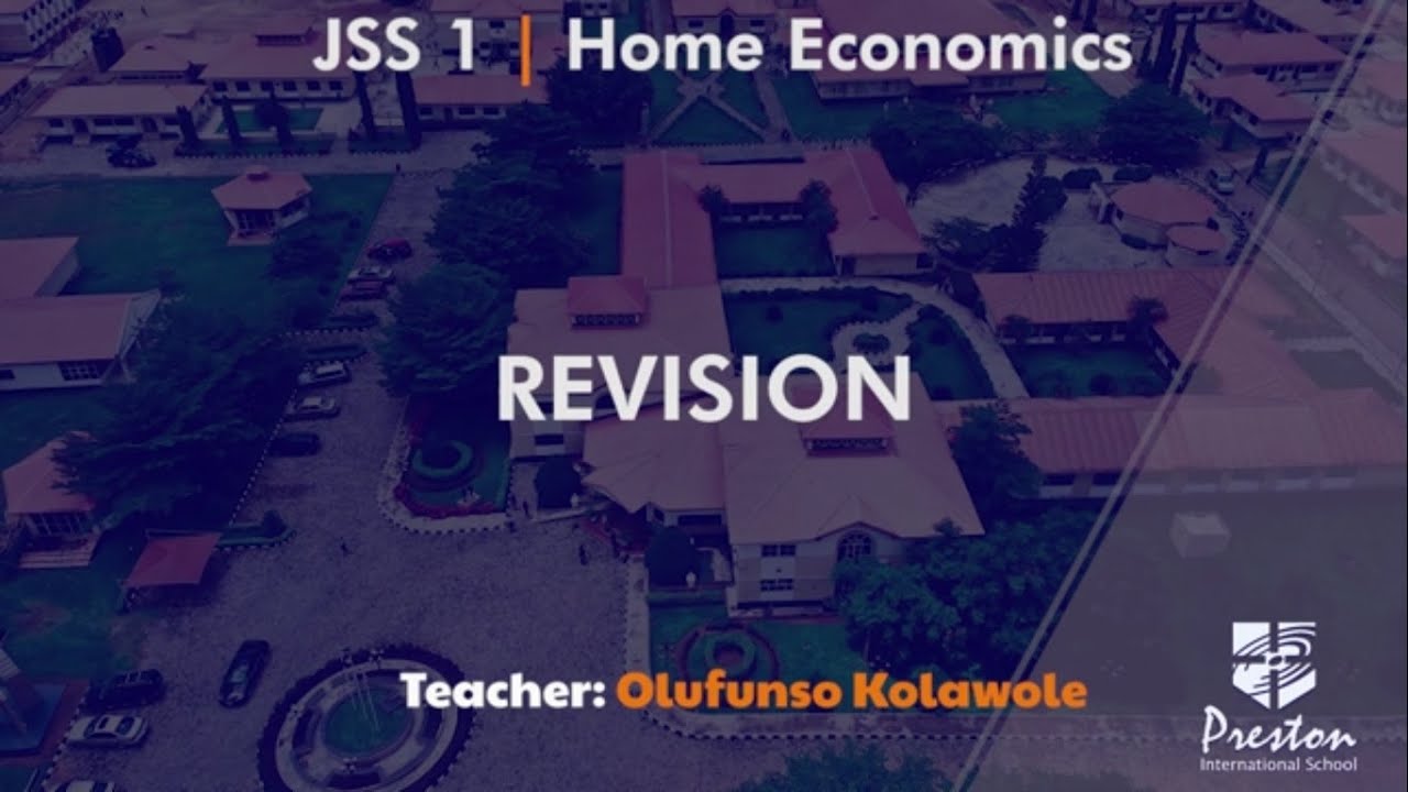Revision - JSS1 Home Economics