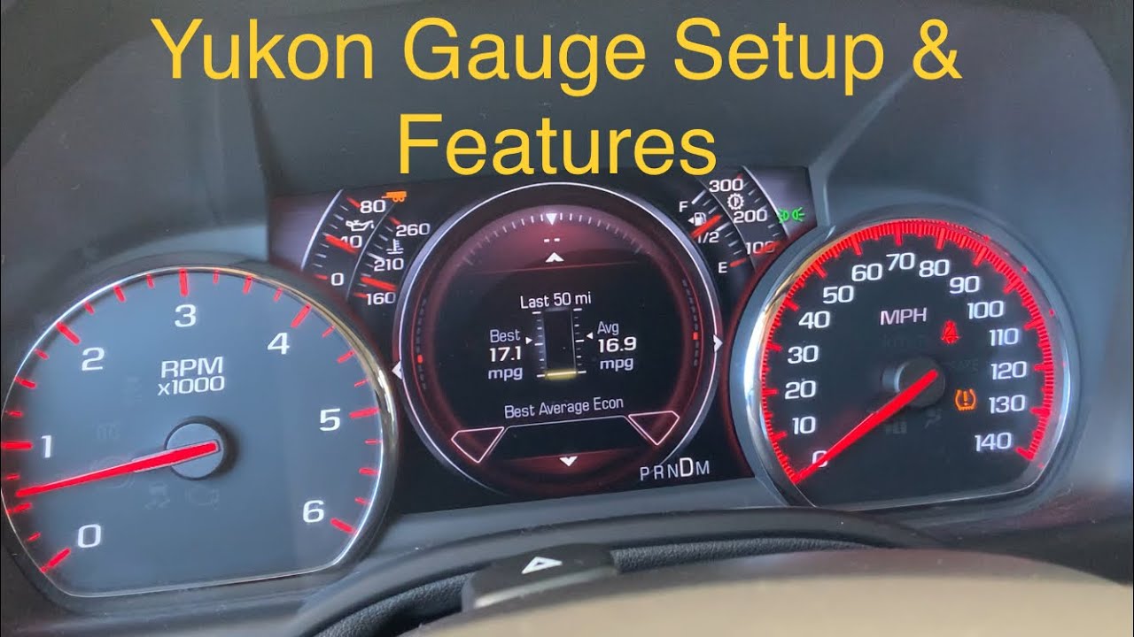 Yukon Denali Gauge Display Features 2015+ Standard, Technology, & Media. Sierra GMC  Hidden Features