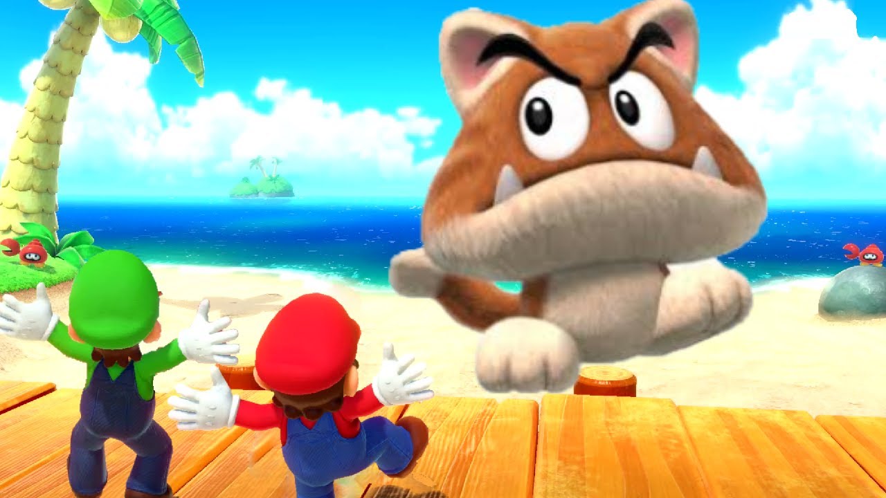 Super Mario Party Minigames - Mario vs Luigi vs Pom Pom vs Bowser Jr.
