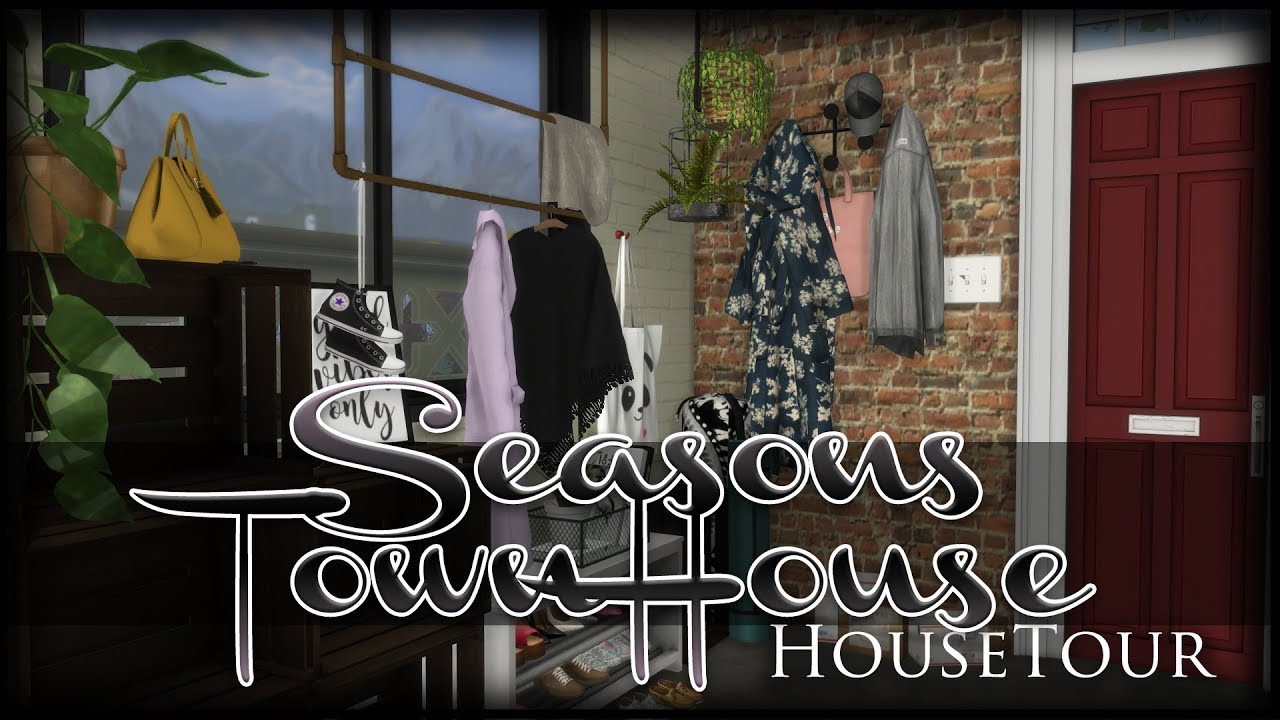 The Sims 4 House Tour | Seasons LP Townhouse + CC Download | Build #1