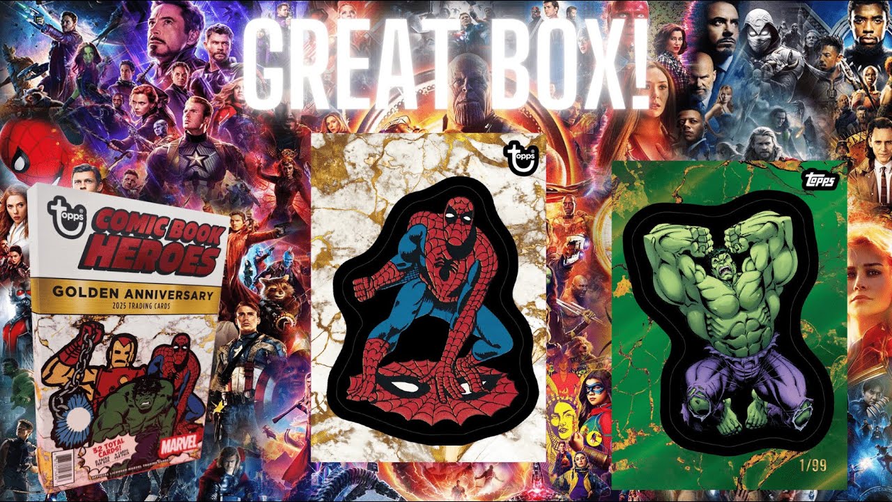 We Hit Big! 2025 Marvel Comic Book Heroes 1975 Golden Anniversary Hobby Box Review!