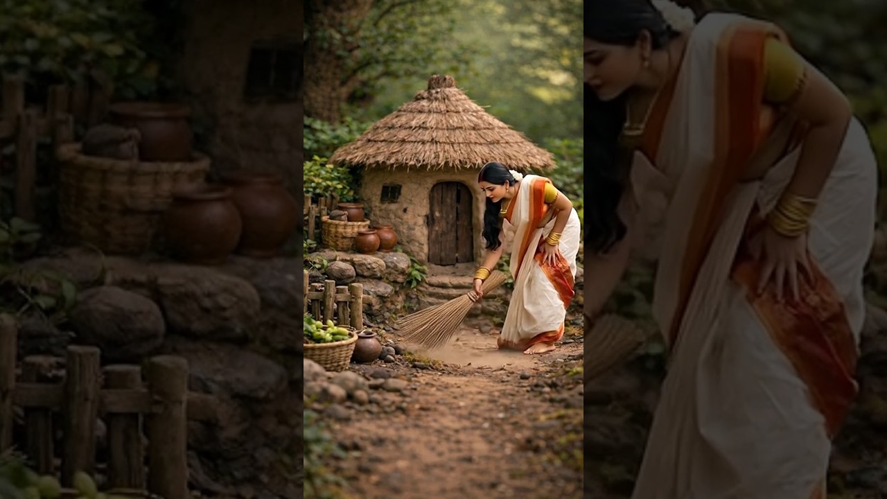 Miniature village life 