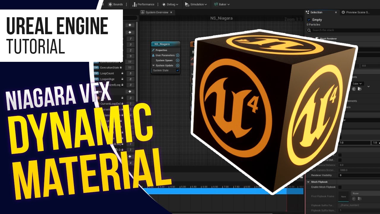 UE5 l Control Niagara Dynamic Material Parameter With Blueprint l VFX Tutorial l Unreal Engine 5