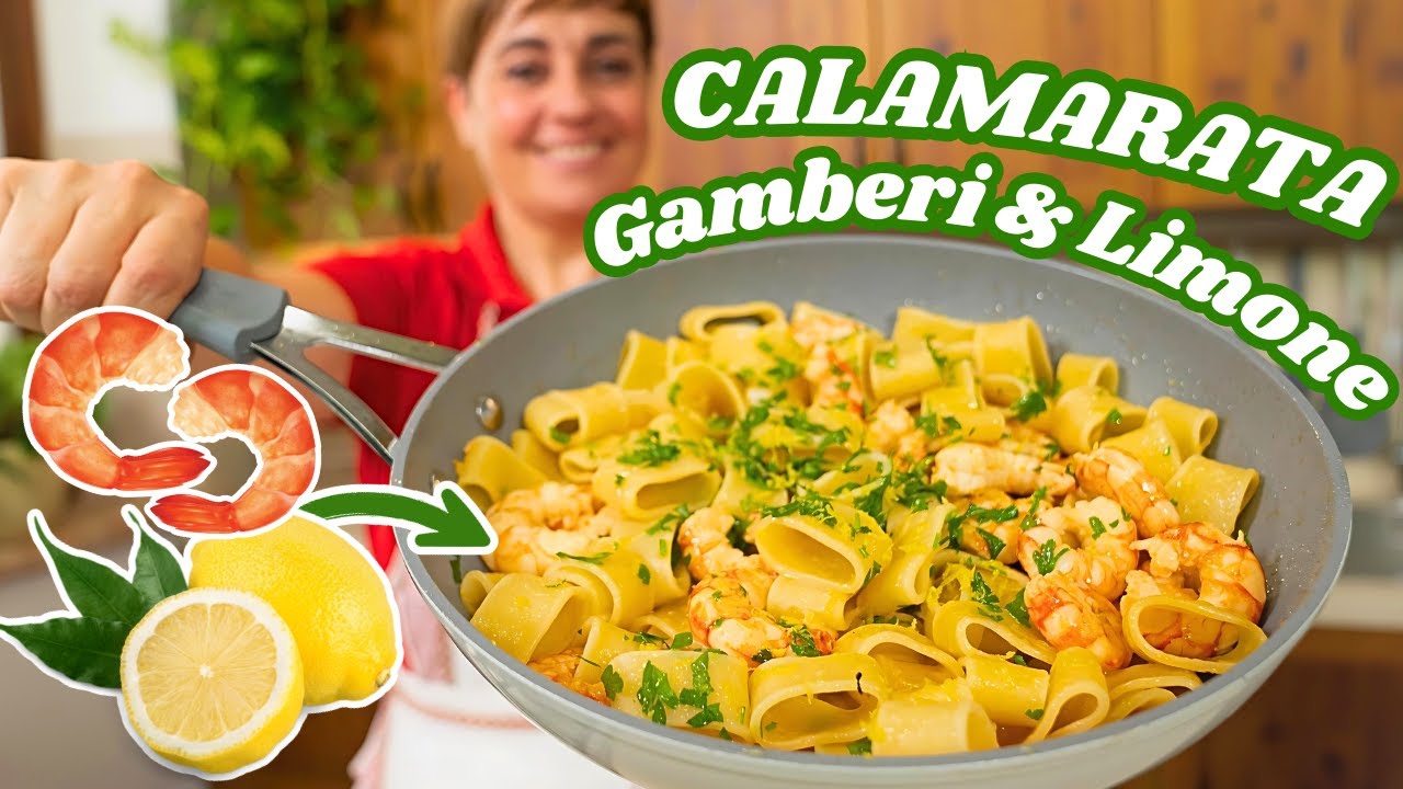 CALAMARATA GAMBERI E LIMONE Ricetta Facile - Fatto in Casa da Benedetta