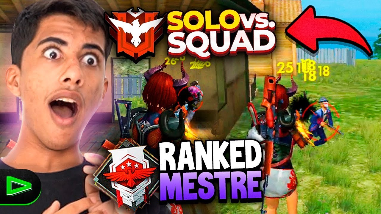 NEM ACREDITEI!!! MATEI GERAL NO SOLO X SQUAD RANKEADA NO FREE FIRE
