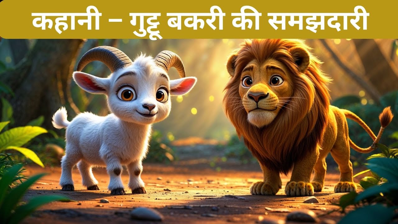 कहानी &ndash; गुट्टू बकरी की समझदारी 🐐 | Guttu Bakri Ki Samajhdari | Moral Story for Kids in Hindi
