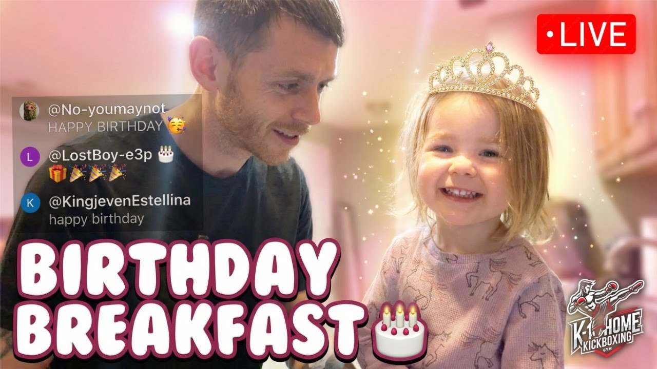 Cooking Birthday Breakfast with My Daughter (Chat Made Her Day!)