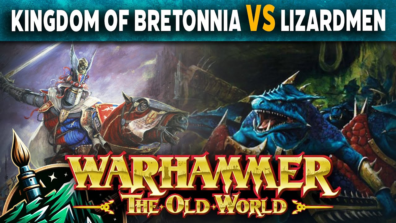 Lizardmen vs Bretonnian Kingdoms Warhammer The Old World Battle Report