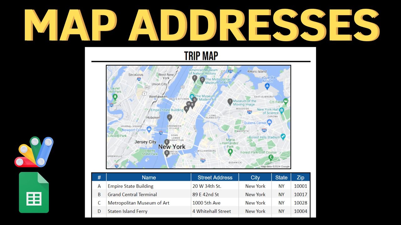 🗺️ Превращайте адреса в карты в Google Таблицах!