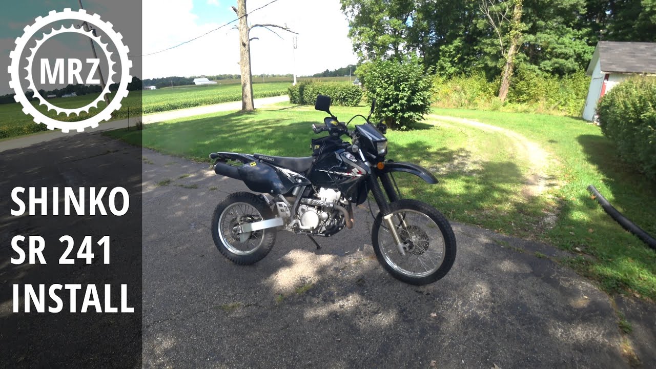DRZ 400 New Tires - Shinko SR 241 Install