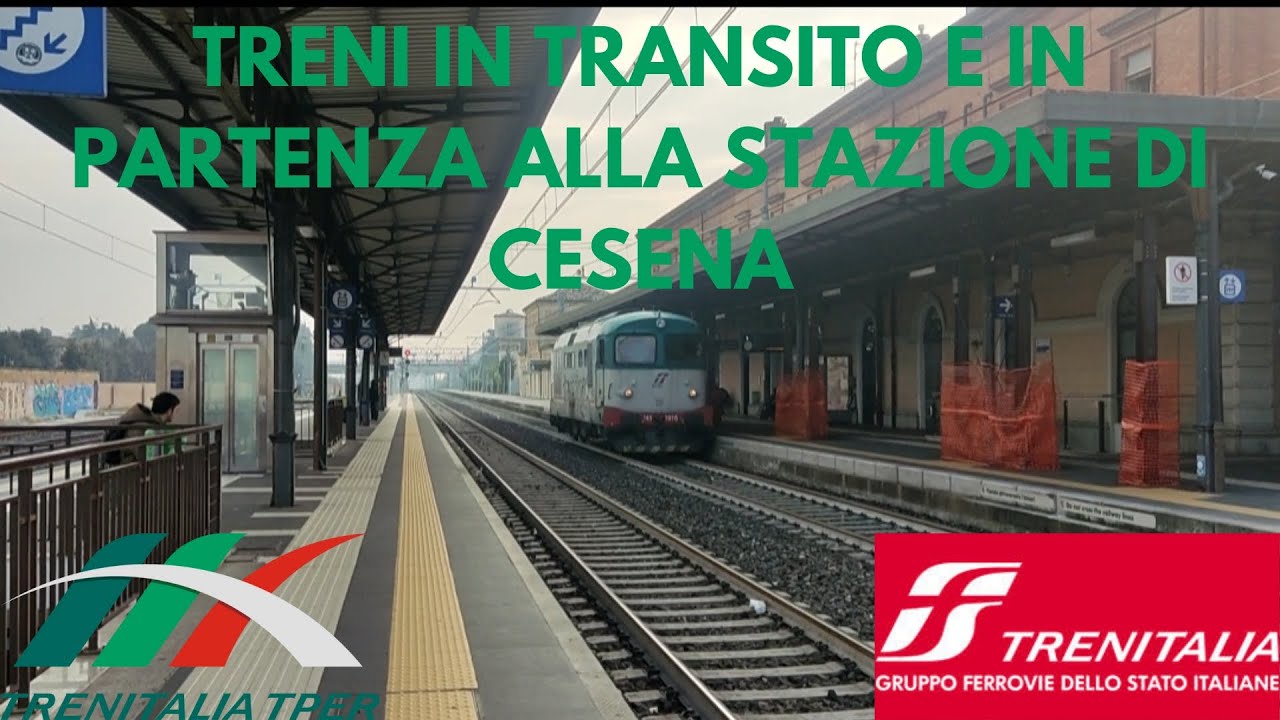 Treni mattutini in transito e in partenza alla stazione di cesena