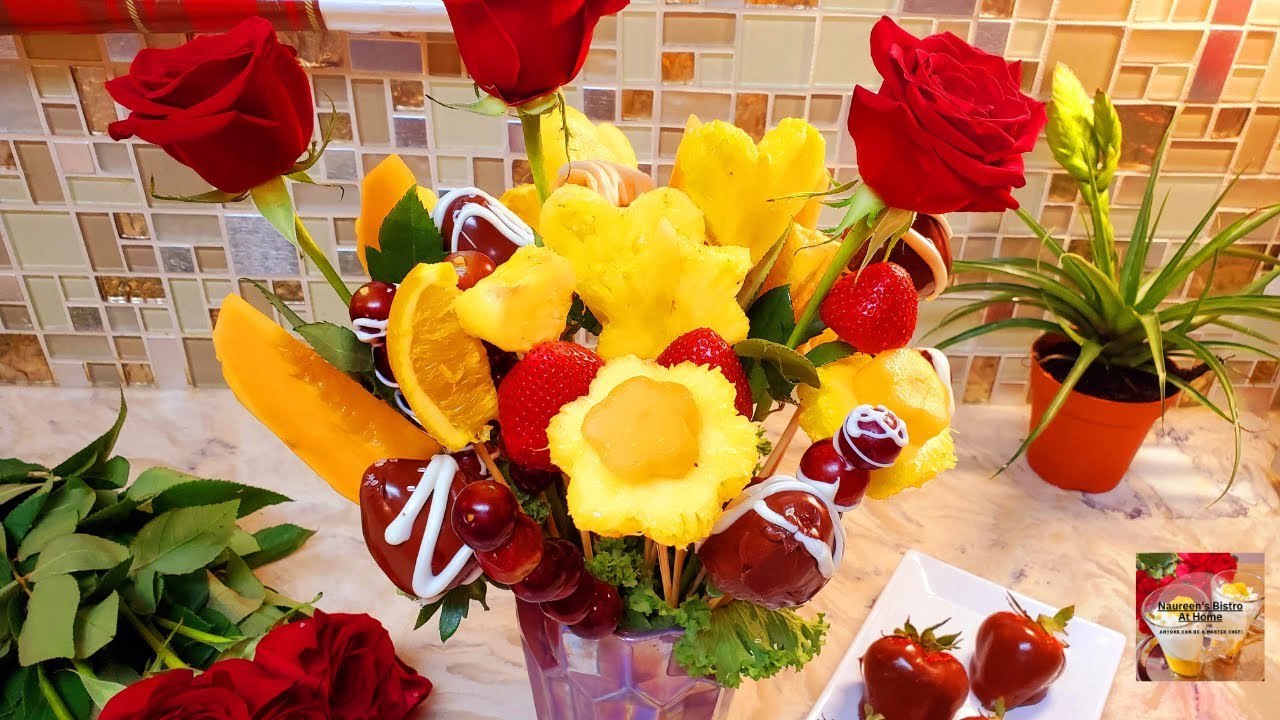 Elegant Fruit Bouquet | How to make Edible Fruit Bouquet Arrangements