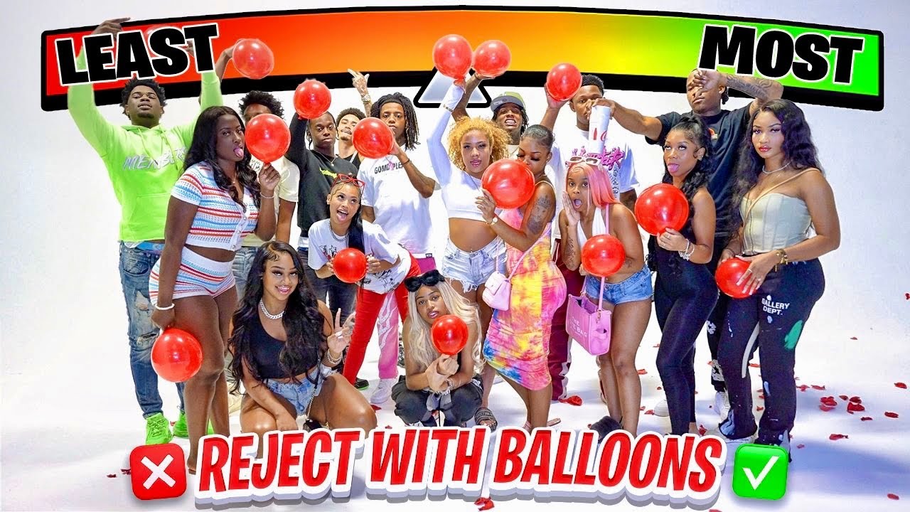 Лопни шарик с надписью «Непривлекательный человек» или найди любовь! | Версия для девочек!