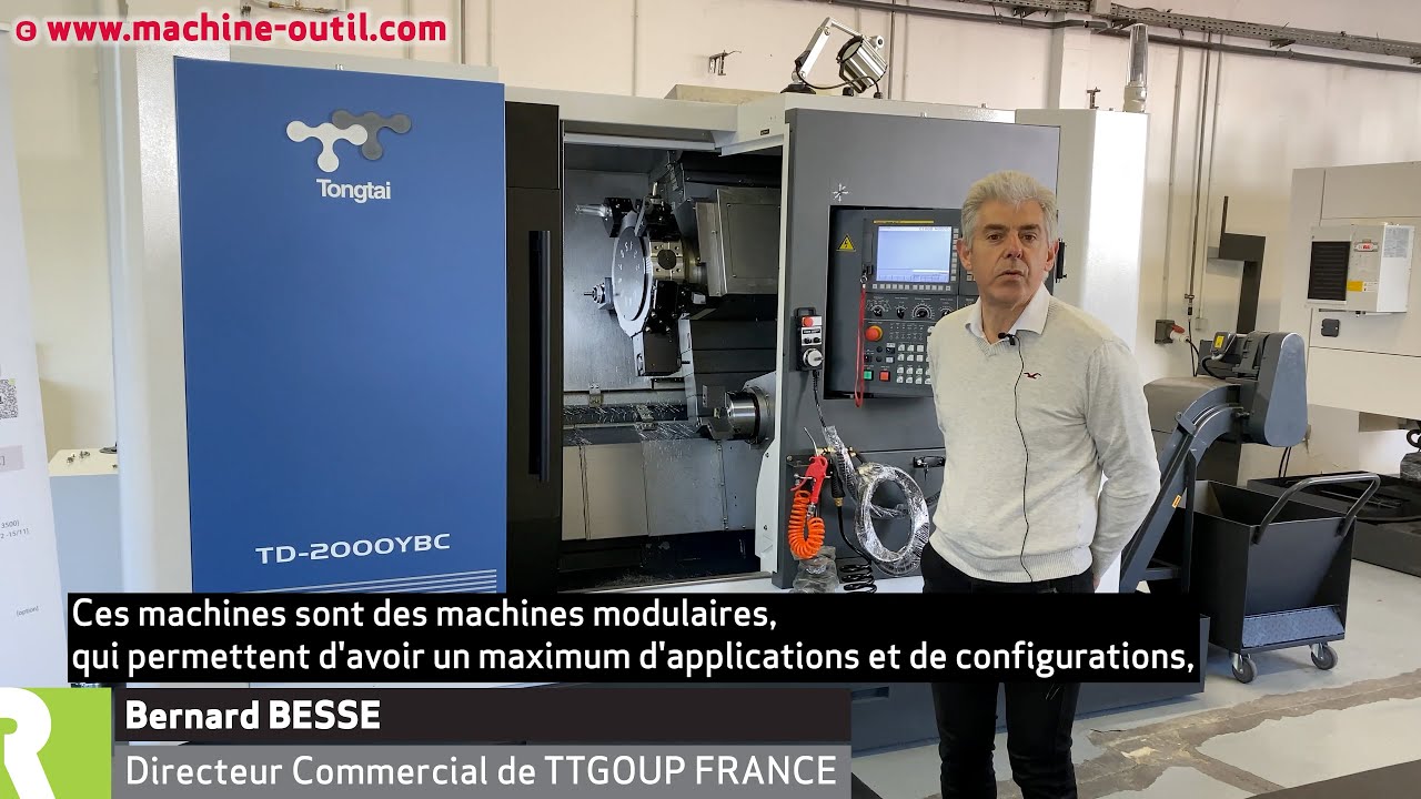 Tour horizontal pour production petite et moyenne série 3/4 axes avec ou sans axe Y Tongtai TD TE