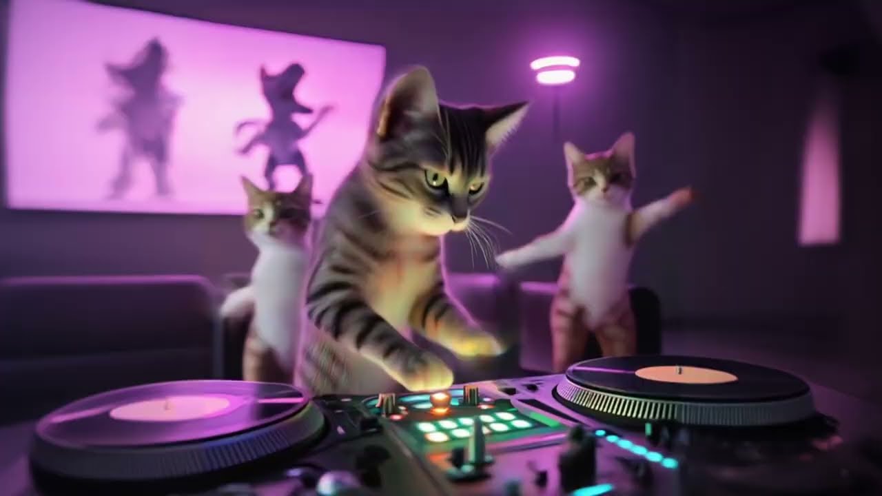 Cats Dance Song  Katzen lieben Dinobeat♥️