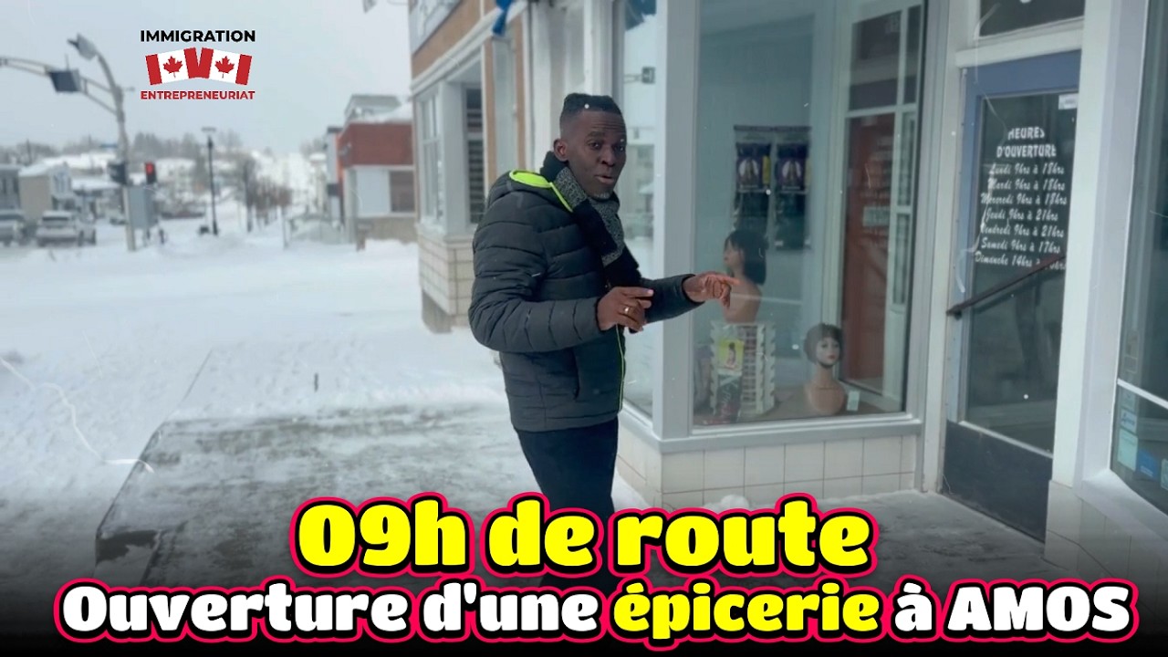Cette cliente nous déplace pour AMOS pour l'ouverture de son Épicerie à 09h de la ville de Québec