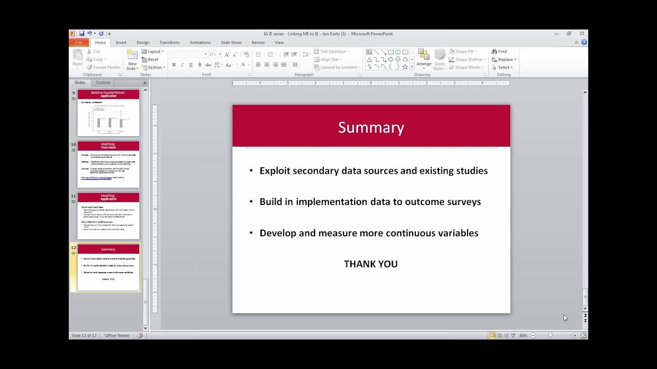 NGO Experiences with Linking Monitoring and Evaluation to Impact Evaluation