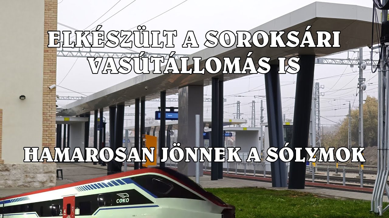Soroksár vasútállomás, betömték az aluljárót, kész az állomás (Budapest - Belgrád)