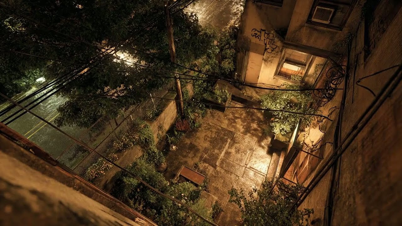 Serene Urban Grotto 🌧️ Lofi Sleep Music (1 Hour)