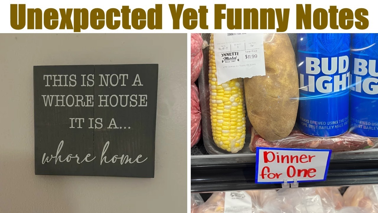 Unexpected Notes, Signs and Messages That Are Funnier Than They Should Be