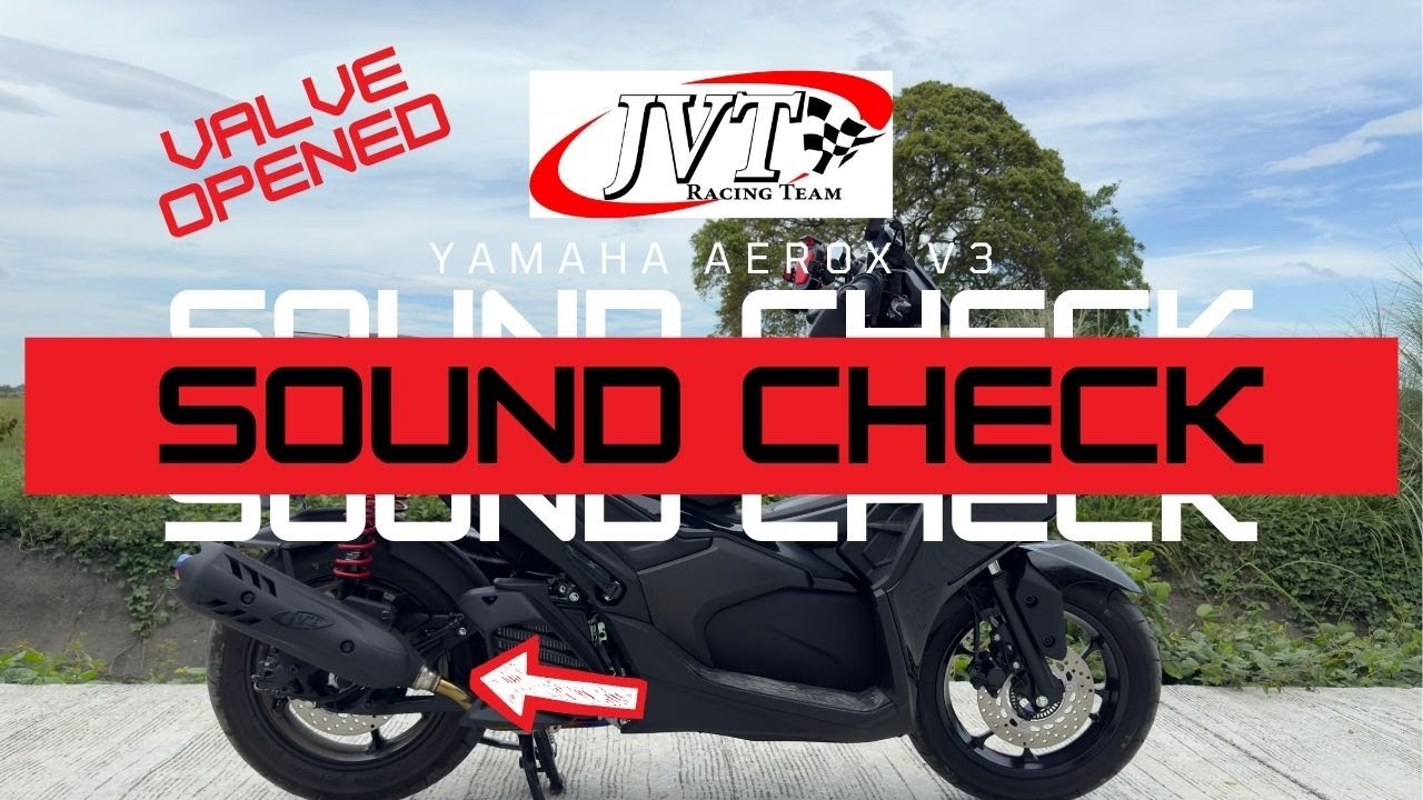 Aerox V3 JVT V3 Exhaust Sound Test | Valve Wide Open!