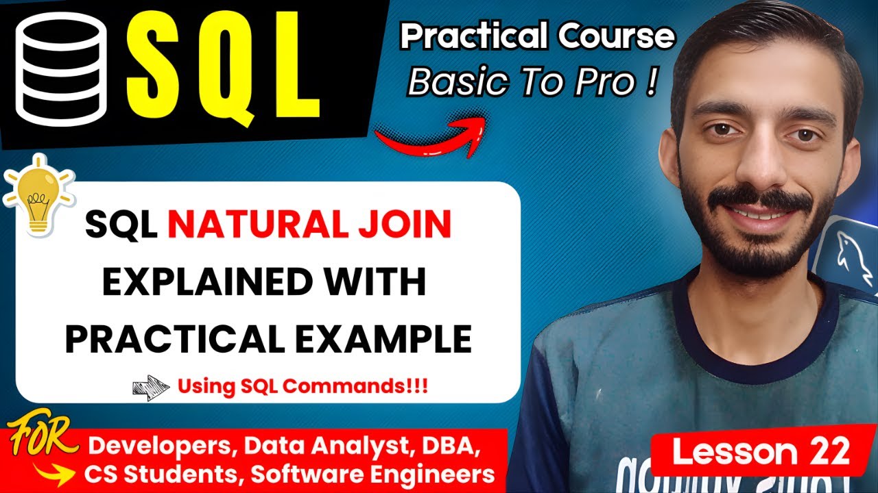 NATURAL JOIN in SQL Explained | Difference Between INNER and NATURAL JOIN