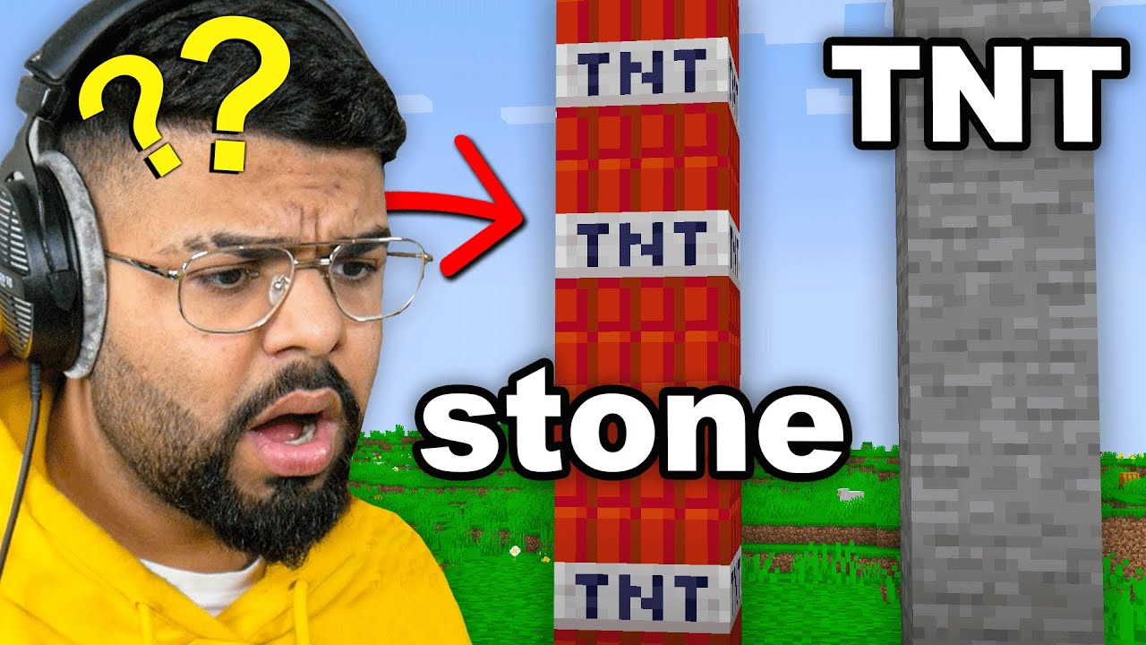 I Fooled my Friend by Swapping TNT and Stone Textures...