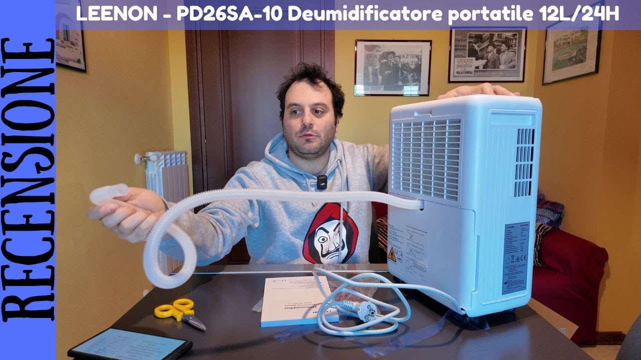 RECENSIONE - Leenon Deumidificatore silenzioso portatile per casa con timer 12L/24H