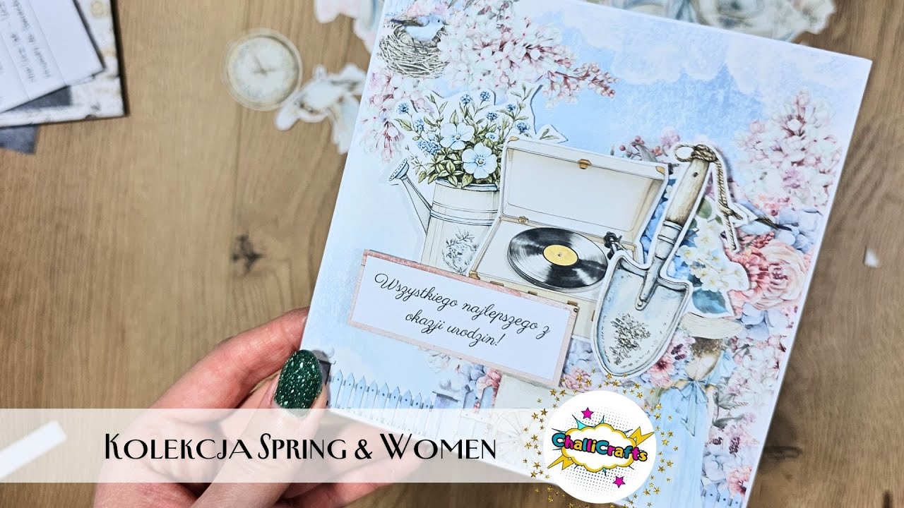 Szybka inspiracja na kartkę dla ogrodniczki | Scrapbooking | @mintaypapers  Cottage Heart |
